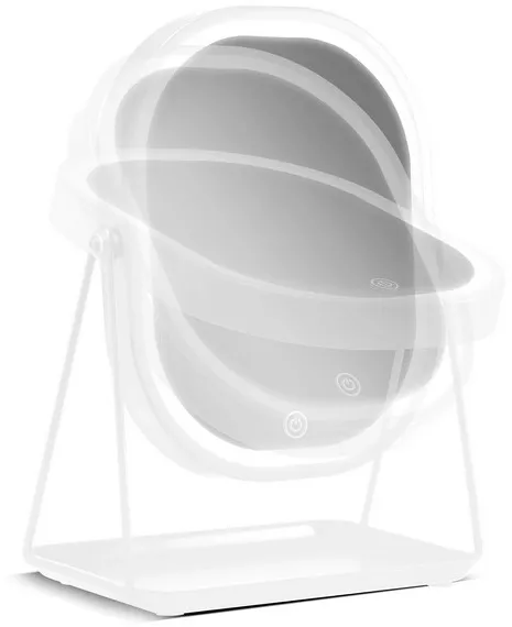 Gillian Jones - Table mirror with double mirror and tray (White)
