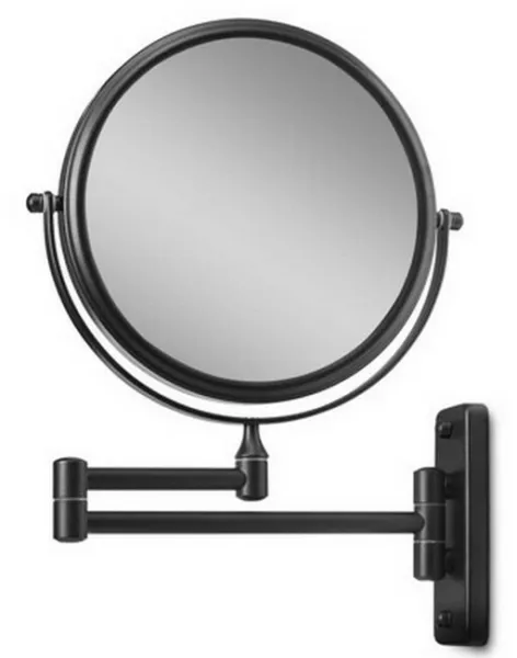 Gillian Jones - Wall Mirror x10 Magnification - Matte Black