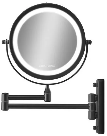 Gillian Jones - Wall Mirror x10 Magnification & LED Light Matte Black