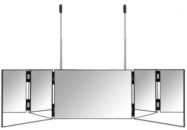 Gillian Jones - Makeup Mirror 3 Fold Hanging Mirror