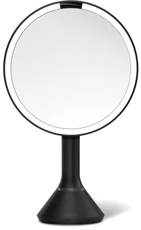 Simplehuman Sensor mirror with touch control brightness and dual light setting, black
